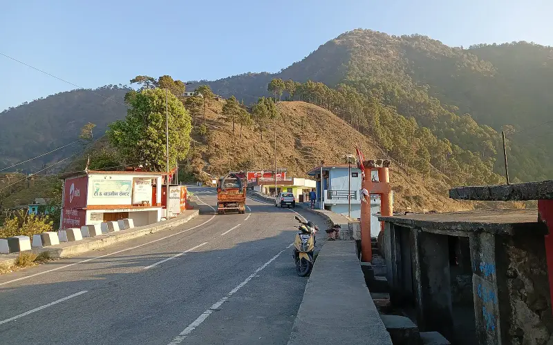 Entrance and Scenic View of Dhaun Village Uttarakhand
