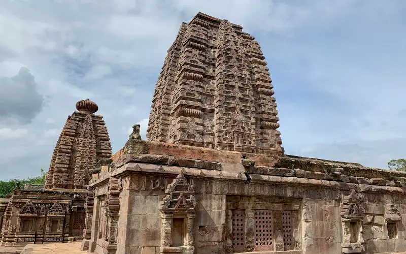 Vishwa Brahma (L) and Veera Brahma (R) Temples, Alampur, Telangana India