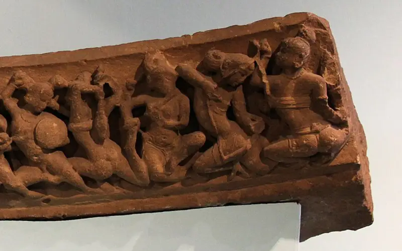 Late Medieval Indian Art- Victory Scene, Chahamanas Dynasty, Sikar, Rajasthan, 10th C. AD